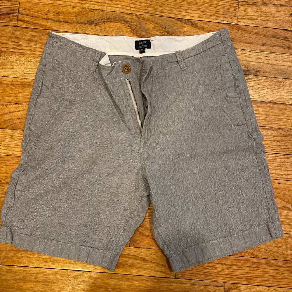 J. Crew Linen-Cotton Beach Shorts